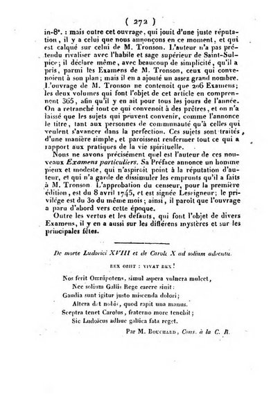 L'ami de la religion et du roi journal ecclesiastique, politique et litteraire