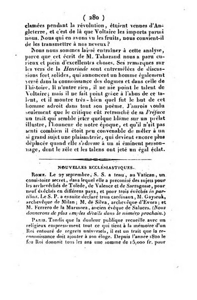 L'ami de la religion et du roi journal ecclesiastique, politique et litteraire