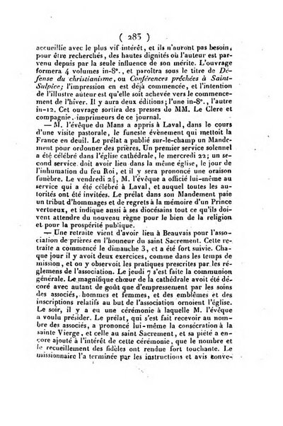 L'ami de la religion et du roi journal ecclesiastique, politique et litteraire