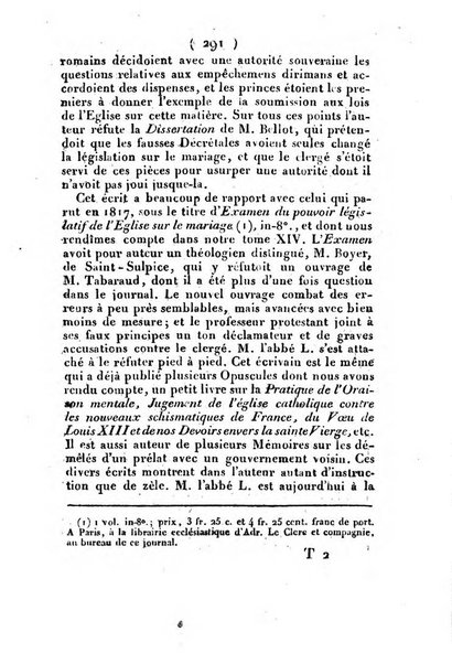 L'ami de la religion et du roi journal ecclesiastique, politique et litteraire