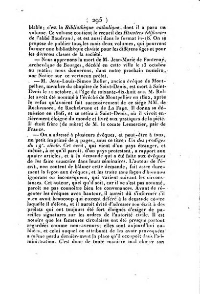 L'ami de la religion et du roi journal ecclesiastique, politique et litteraire