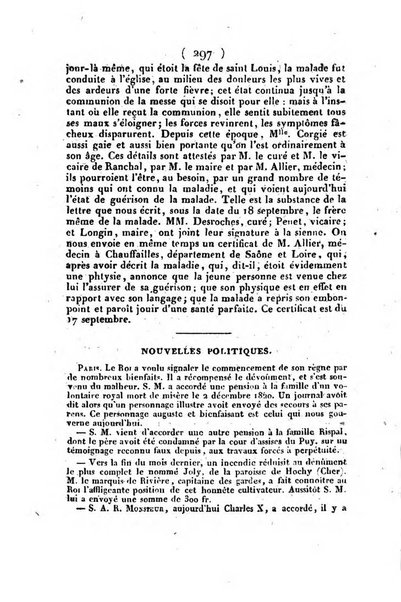 L'ami de la religion et du roi journal ecclesiastique, politique et litteraire