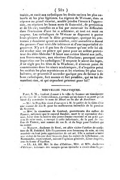 L'ami de la religion et du roi journal ecclesiastique, politique et litteraire