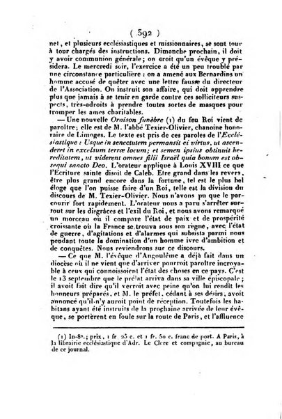 L'ami de la religion et du roi journal ecclesiastique, politique et litteraire