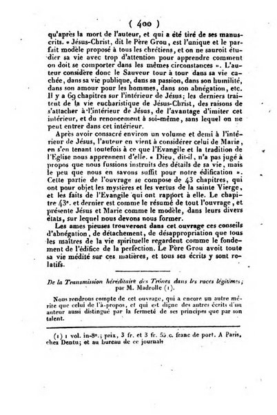 L'ami de la religion et du roi journal ecclesiastique, politique et litteraire