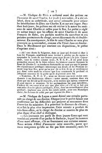 L'ami de la religion et du roi journal ecclesiastique, politique et litteraire