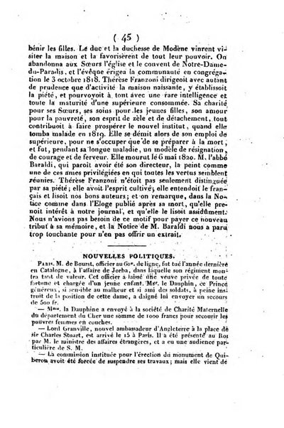 L'ami de la religion et du roi journal ecclesiastique, politique et litteraire