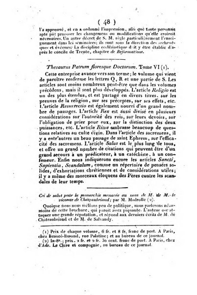 L'ami de la religion et du roi journal ecclesiastique, politique et litteraire