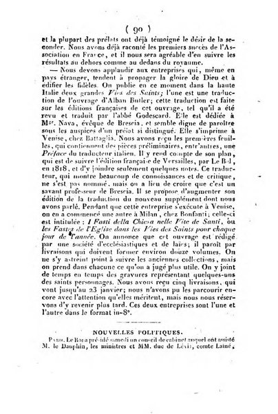 L'ami de la religion et du roi journal ecclesiastique, politique et litteraire