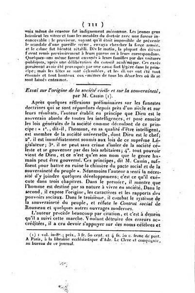 L'ami de la religion et du roi journal ecclesiastique, politique et litteraire