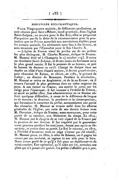 L'ami de la religion et du roi journal ecclesiastique, politique et litteraire