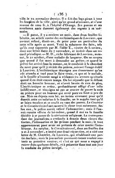 L'ami de la religion et du roi journal ecclesiastique, politique et litteraire