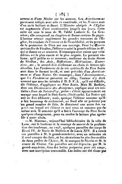 L'ami de la religion et du roi journal ecclesiastique, politique et litteraire