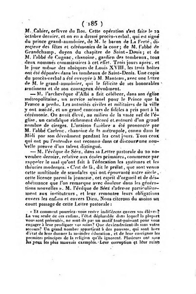 L'ami de la religion et du roi journal ecclesiastique, politique et litteraire