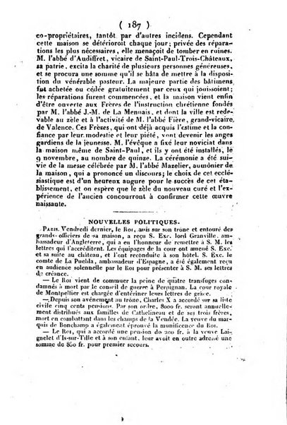 L'ami de la religion et du roi journal ecclesiastique, politique et litteraire