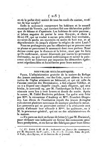 L'ami de la religion et du roi journal ecclesiastique, politique et litteraire