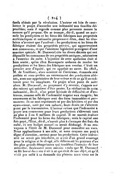 L'ami de la religion et du roi journal ecclesiastique, politique et litteraire