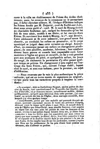 L'ami de la religion et du roi journal ecclesiastique, politique et litteraire