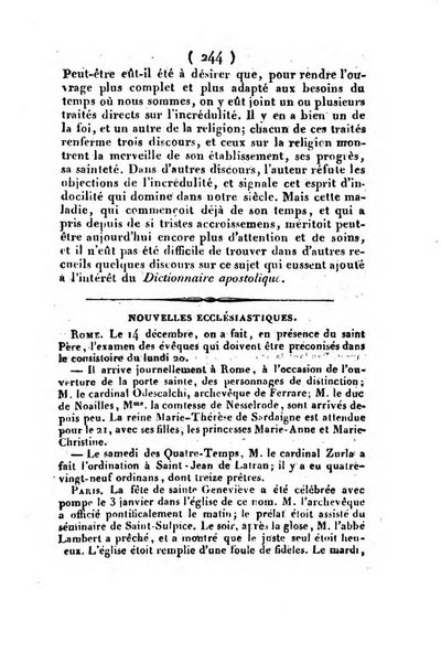 L'ami de la religion et du roi journal ecclesiastique, politique et litteraire