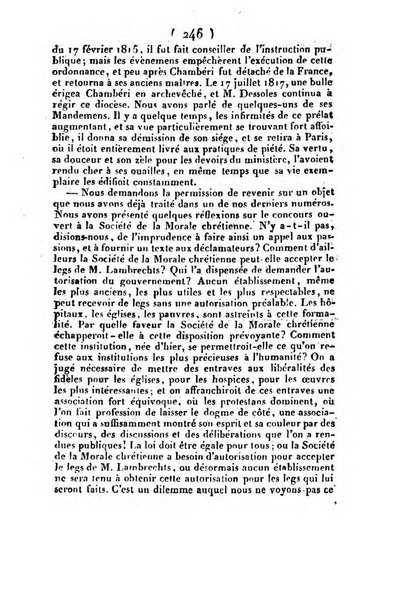 L'ami de la religion et du roi journal ecclesiastique, politique et litteraire