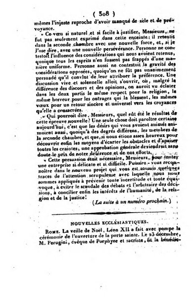 L'ami de la religion et du roi journal ecclesiastique, politique et litteraire