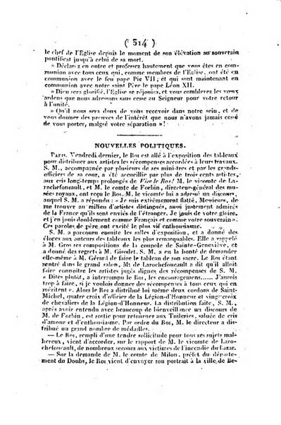 L'ami de la religion et du roi journal ecclesiastique, politique et litteraire