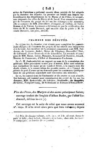 L'ami de la religion et du roi journal ecclesiastique, politique et litteraire