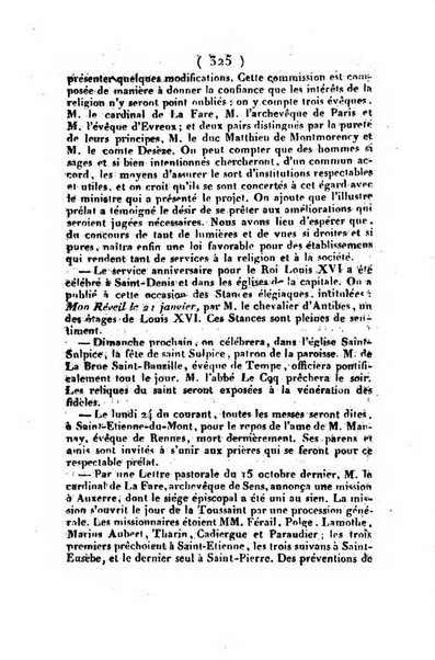 L'ami de la religion et du roi journal ecclesiastique, politique et litteraire