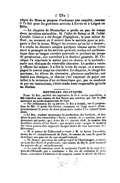 L'ami de la religion et du roi journal ecclesiastique, politique et litteraire