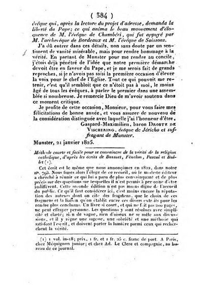 L'ami de la religion et du roi journal ecclesiastique, politique et litteraire