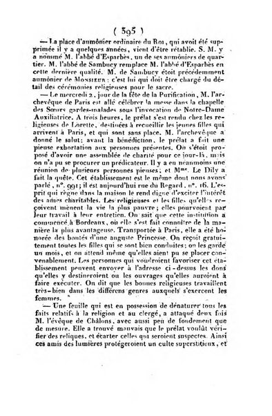 L'ami de la religion et du roi journal ecclesiastique, politique et litteraire