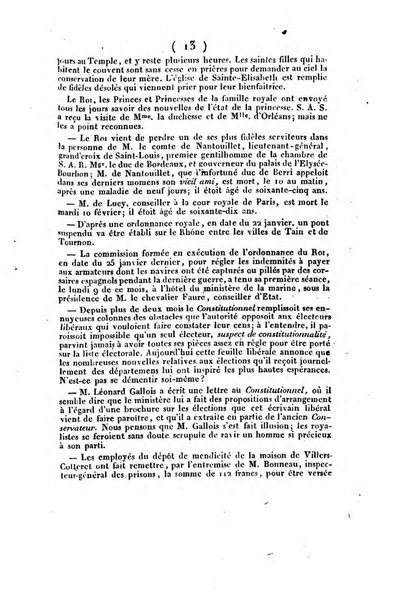 L'ami de la religion et du roi journal ecclesiastique, politique et litteraire