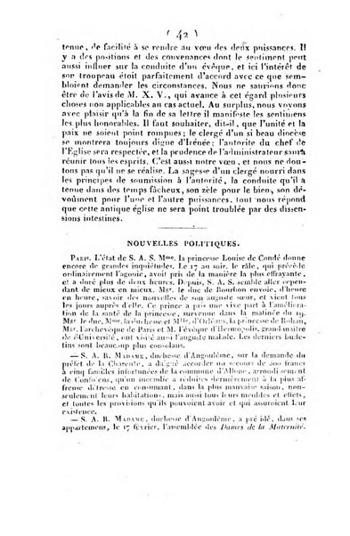 L'ami de la religion et du roi journal ecclesiastique, politique et litteraire