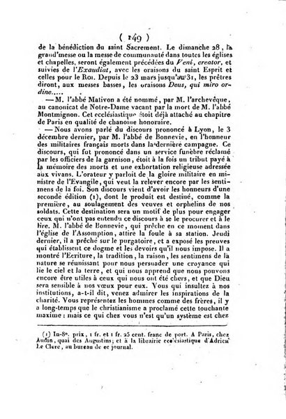 L'ami de la religion et du roi journal ecclesiastique, politique et litteraire