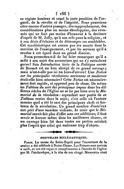 L'ami de la religion et du roi journal ecclesiastique, politique et litteraire