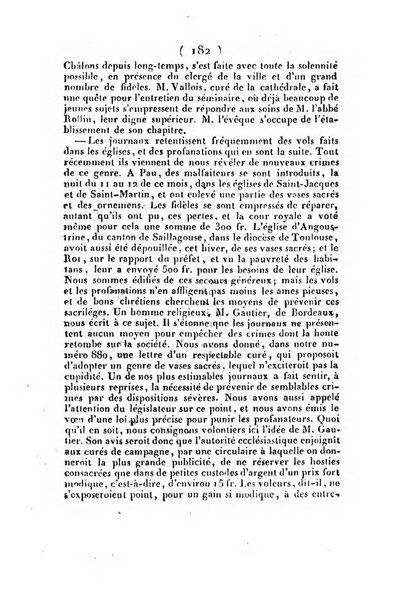 L'ami de la religion et du roi journal ecclesiastique, politique et litteraire