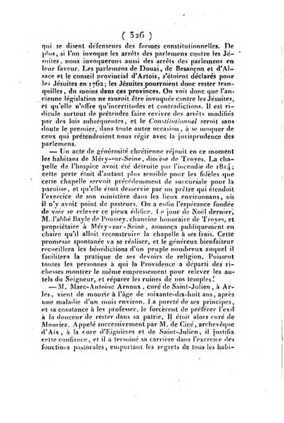 L'ami de la religion et du roi journal ecclesiastique, politique et litteraire