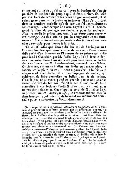 L'ami de la religion et du roi journal ecclesiastique, politique et litteraire