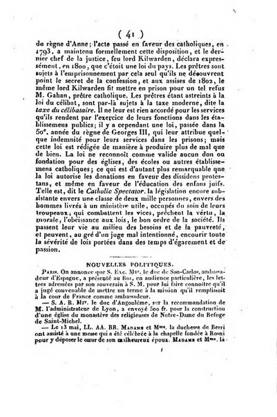 L'ami de la religion et du roi journal ecclesiastique, politique et litteraire