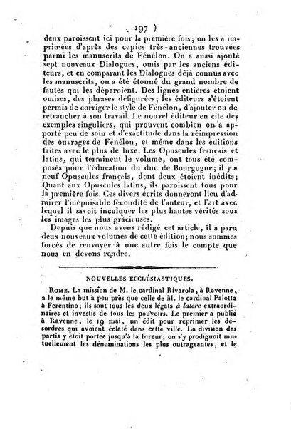 L'ami de la religion et du roi journal ecclesiastique, politique et litteraire