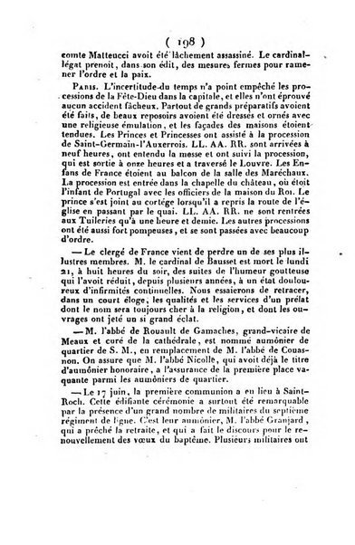 L'ami de la religion et du roi journal ecclesiastique, politique et litteraire