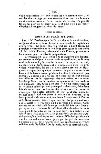 L'ami de la religion et du roi journal ecclesiastique, politique et litteraire