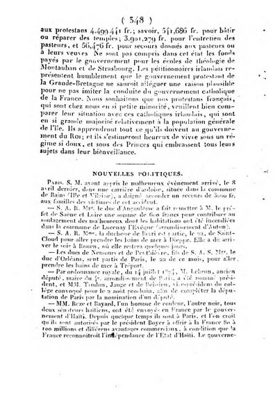 L'ami de la religion et du roi journal ecclesiastique, politique et litteraire