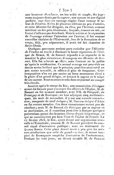 L'ami de la religion et du roi journal ecclesiastique, politique et litteraire