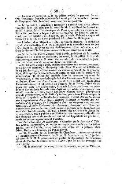 L'ami de la religion et du roi journal ecclesiastique, politique et litteraire