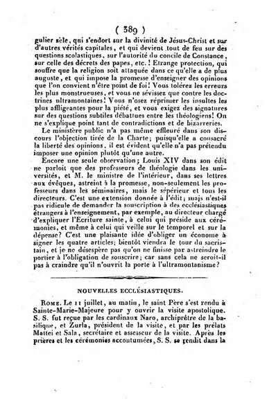 L'ami de la religion et du roi journal ecclesiastique, politique et litteraire