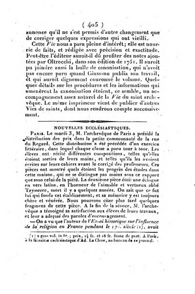 L'ami de la religion et du roi journal ecclesiastique, politique et litteraire