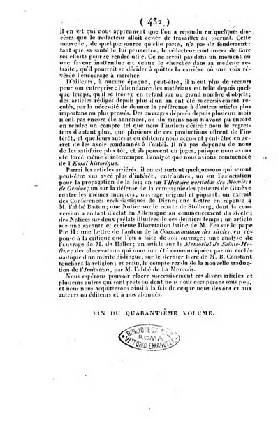 L'ami de la religion et du roi journal ecclesiastique, politique et litteraire