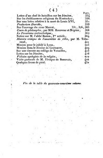 L'ami de la religion et du roi journal ecclesiastique, politique et litteraire