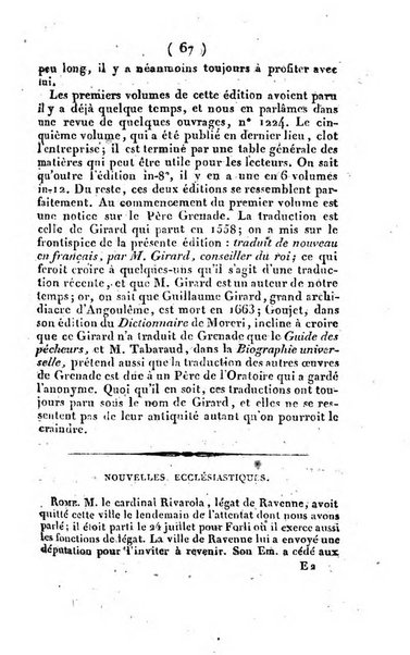 L'ami de la religion et du roi journal ecclesiastique, politique et litteraire